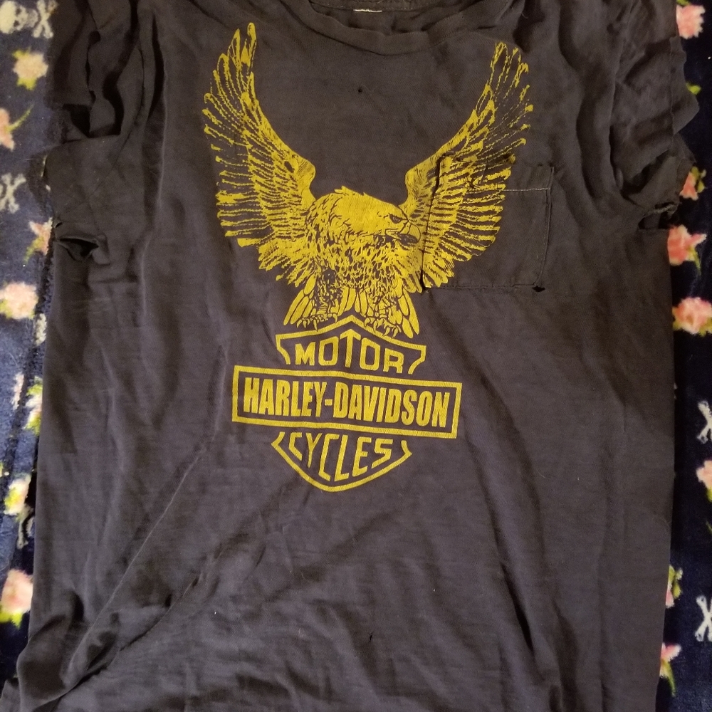 Awesome Vintage Harley Davidson Pocket Tshirt!